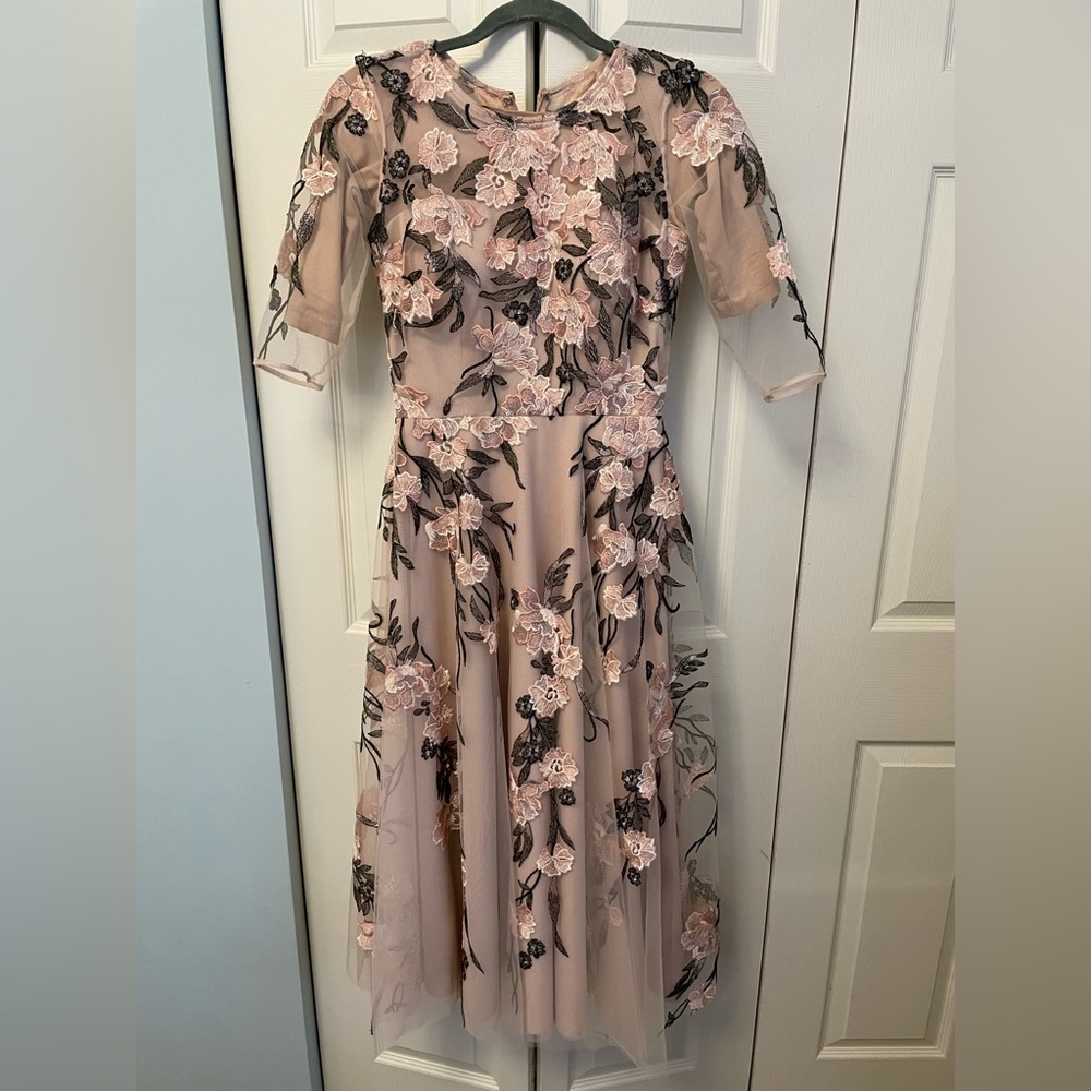 Anthropologie tea length dress